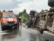 На Кіровоградщині рятувальники змили мастила із дороги після ДТП