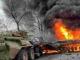 Українські військові знищили колону ворожої техніки у Київській області (ВІДЕО)