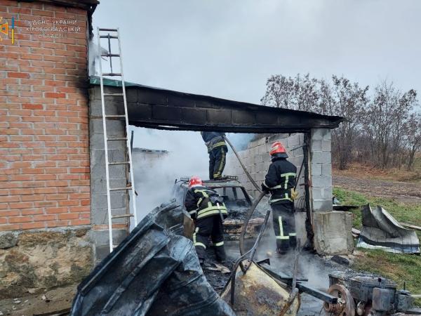 Новина У Голованівську на приватному подвір’ї спалахнув сарай Ранкове місто. Кропивницький