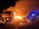 Кіровоградщина: Поблизу Олександрії на трасі загорілася вантажівка