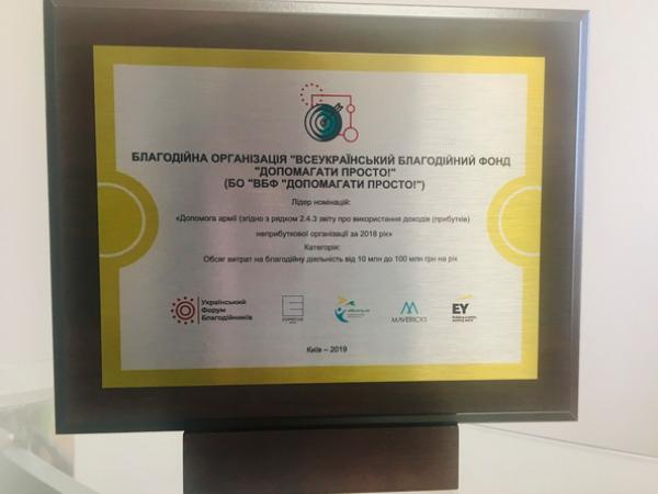 Новина Благодійний фонд ПриватБанку здобув відзнаку Національного рейтингу благодійників 2019 Ранкове місто. Кропивницький
