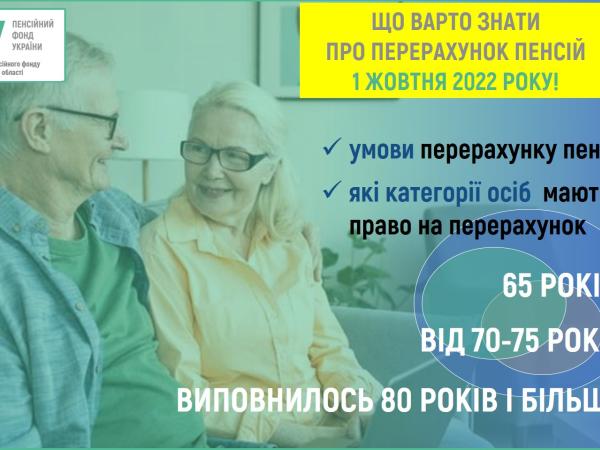 Новина З 1 жовтня 2022 року пенсії перерахують понад 150 тисячам мешканців Кіровоградщини Ранкове місто. Кропивницький