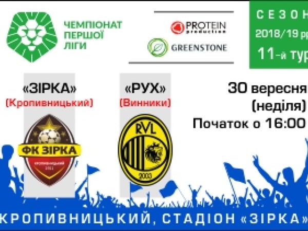 Новина «Зірка» на своєму стадіоні проведе матч з «РУХ» (Вінники) Ранкове місто. Кропивницький